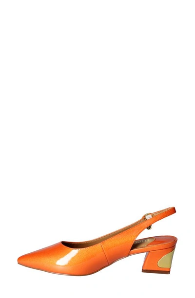 Shop J. Reneé J.renée Shayanne Slingback Pointed Toe Pump In Orange