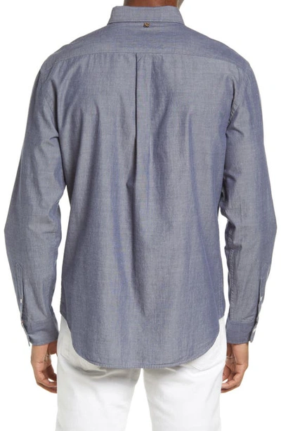 Billy Reid Msl One-pocket Button-down Shirt In Blue