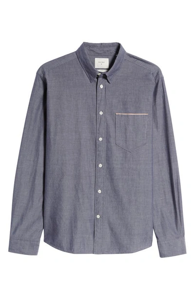 Billy Reid Msl One-pocket Button-down Shirt In Blue