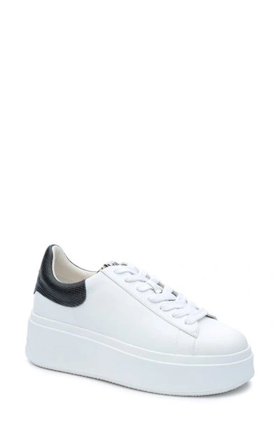 Shop Ash Moby Platform Sneaker In White/ Black