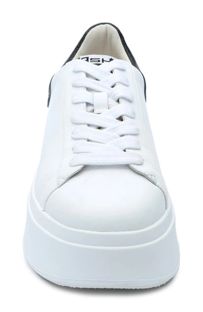 Shop Ash Moby Platform Sneaker In White/ Black