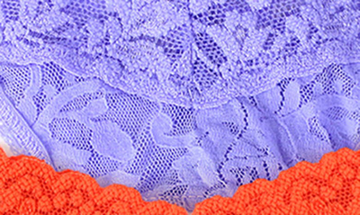 Hanky Panky Assorted 5-pack Lace Low Rise Thongs In Cfiy/ Srup/ Hyac/ Orsp/