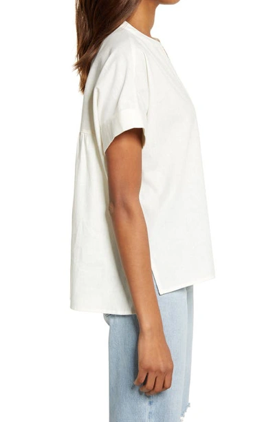 Shop Madewell (re)sponsible Lakeline Popover Shirt In Lighthouse