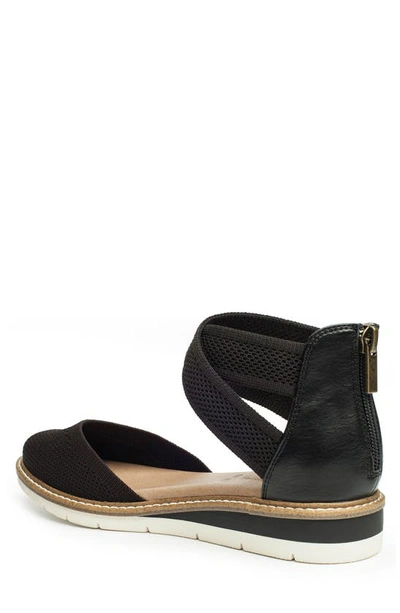 Shop Adam Tucker Haven Woven Wedge Sandal In Black