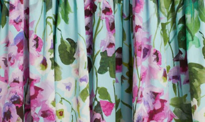 Shop Dolce & Gabbana Bluebell Print Cotton Poplin Midi Skirt In Hc3jb Campanule Fdo.azzurr