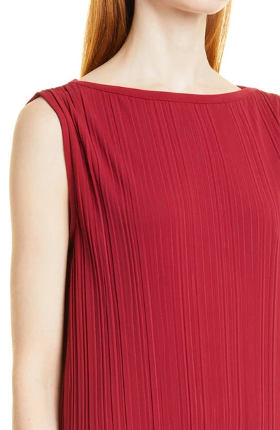 Shop Max Mara Bacco Rib Knit Tunic Top In Peonia