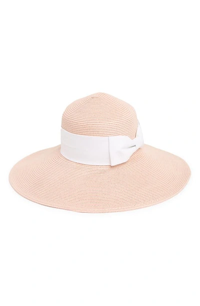 Shop Nordstrom Rack Floppy Bow Sun Hat In Pink Combo