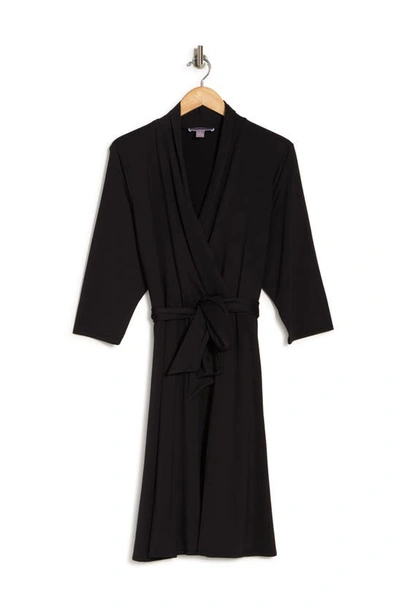 Shop By Design Prescott Three-quarter Sleeve Dress In Black