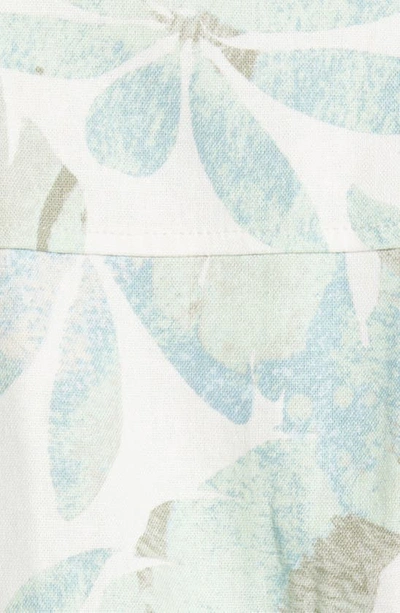 Shop Btfl-life Leaf Print Romper In Mint Sage