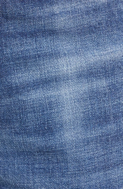 Shop Saint Laurent '90s High Waist Flare Jeans In Dark Bleach Blue