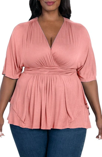 Shop Kiyonna Promenade Top In Pink Petal