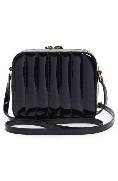 Shop Saint Laurent Vicky Leather Camera Bag In Dark Notte