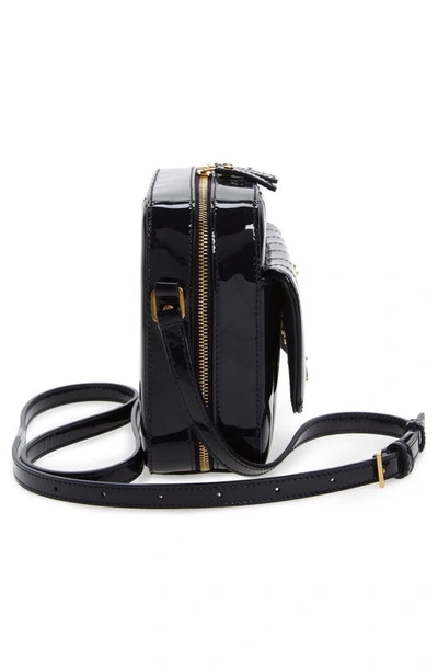 Shop Saint Laurent Vicky Leather Camera Bag In Dark Notte