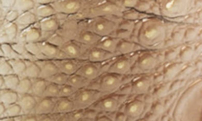 Shop Brahmin Tabitha Croc Embossed Leather Shoulder Bag In Scallop