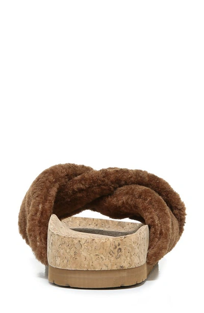 Shop Vince Goran Genuine Shearling Slipper In Umbra