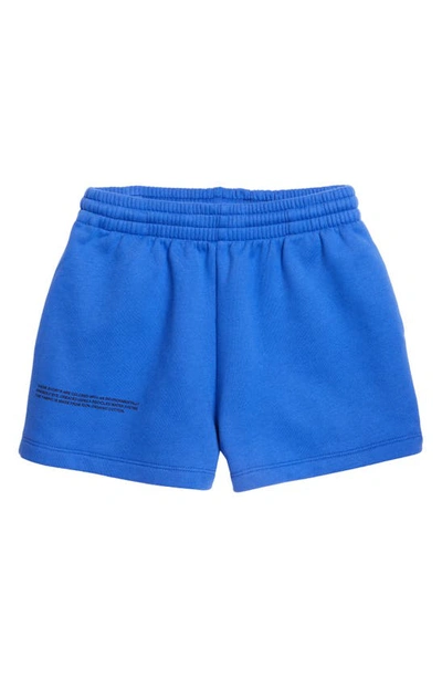 Shop Pangaia Kids' 365 Organic Cotton Shorts In Blue
