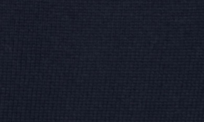 Barbour Cotton Half Zip Tartan Trim Sweater Navy In Navy