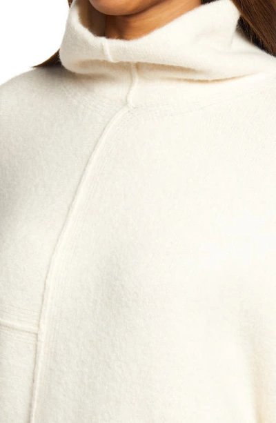 Shop Allsaints Lock Roll Neck Wool Blend Sweater In Ivory White