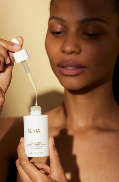 Alpha-h Liquid Gold Midnight Reboot Serum With 14% Glycolic Acid And Tripeptide-5 1.69 oz/ 50 ml
