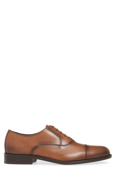 Shop To Boot New York Caufield Cap Toe Oxford In Cuoio