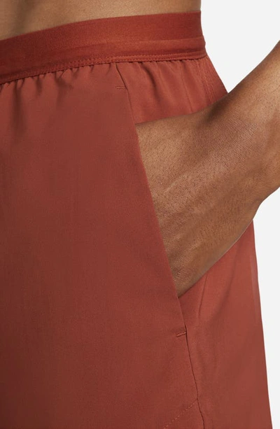 Nike Flex Stride 5 Running Shorts In Rugged Orange