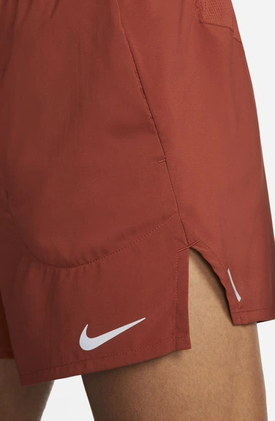 Nike Flex Stride 5 Running Shorts In Rugged Orange