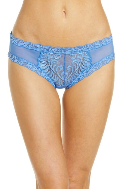 Shop Natori Feathers Hipster Briefs In Pool Blue