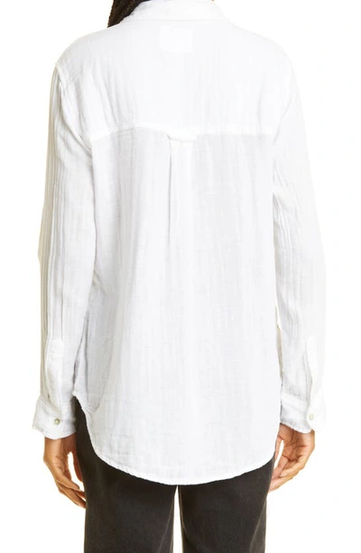 Shop Rails Ellis Cotton Shirt In White