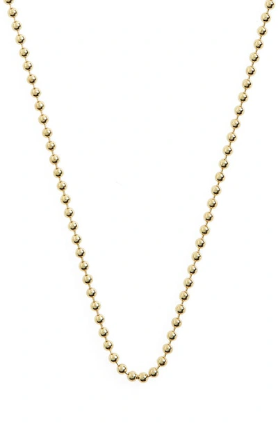 Shop Temple St. Clair 18-inch Ball Chain Necklace In Yellow Gold