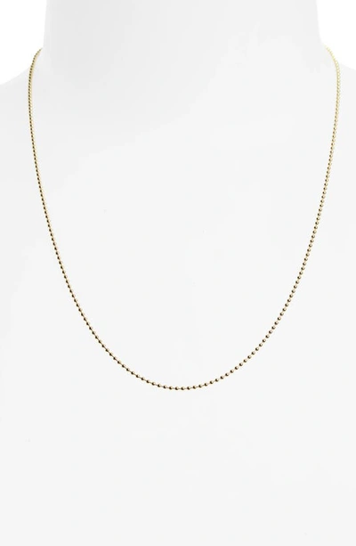 Shop Temple St. Clair 18-inch Ball Chain Necklace In Yellow Gold