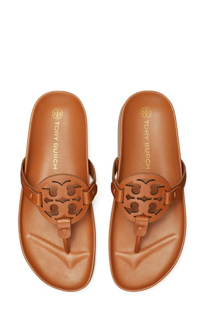 Shop Tory Burch Miller Cloud Sandal In Aged Camello / Aged Camello