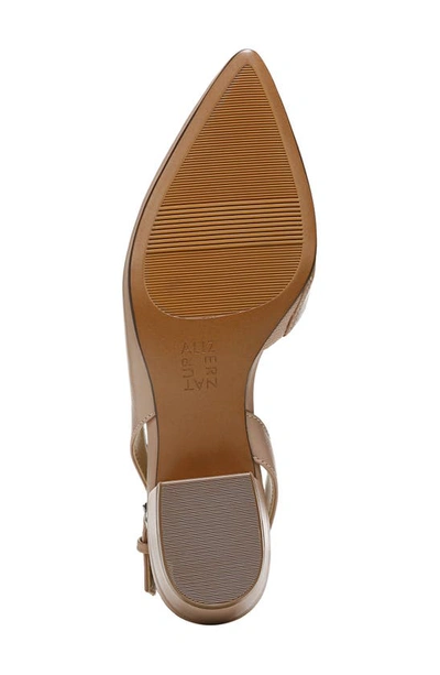Naturalizer Banks Womens Leather Kitten Slingback Heels In Opal
