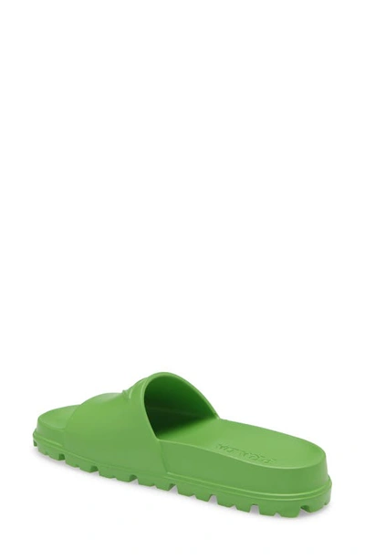 Shop Prada Logo Slide Sandal In Mela