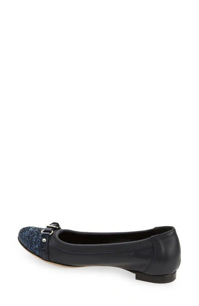 Shop Agl Attilio Giusti Leombruni Monika Cap Toe Ballet Flat In Night Coal