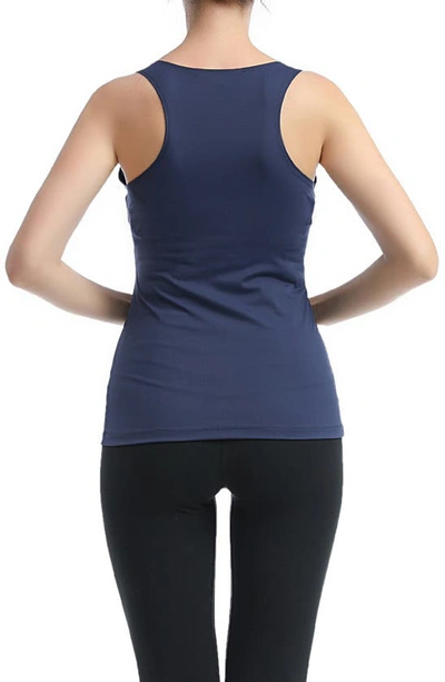 Kimi And Kai Essential Maternity/nursing Tank In Navy