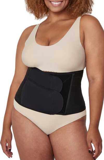 Shop Belly Bandit Postpartum Luxe Petite Belly Wrap In Black