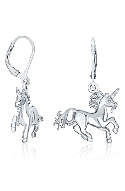 Shop Bling Jewelry Sterling Silver Magical Unicorn Horse Pegasus Earrings