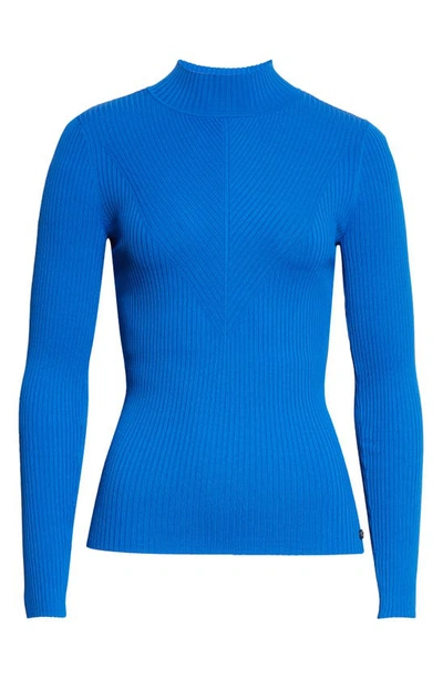 Shop Ted Baker Taralyn Mock Neck Sweater In Blue