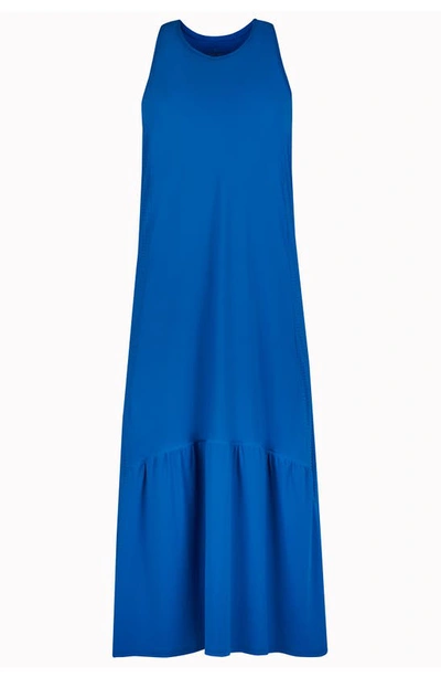 Shop Sweaty Betty Ace Racerback Midi Dress In Oxford Blue