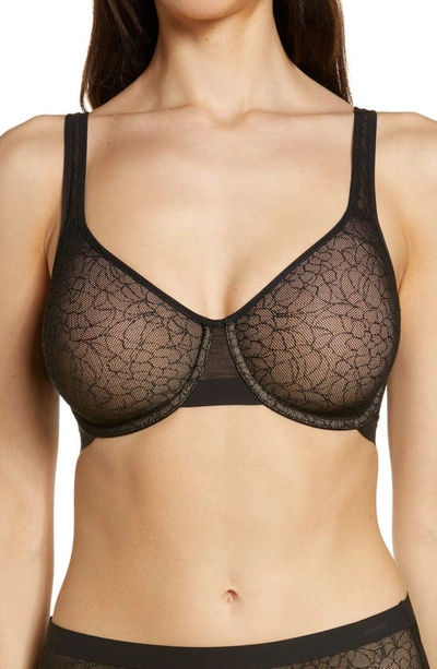 Wacoal Women's All Edge Underwire Bra 855341 In Black