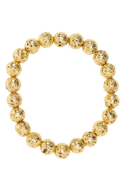 Shop Petit Moments Gaea Beaded Bracelet In Gold