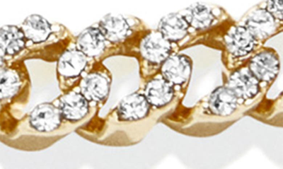 Shop Baublebar Miley Pavé Curb Chain Bracelet In Gold