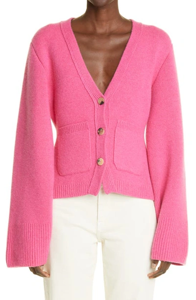 Khaite cardigan discount pink