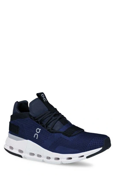 On Cloudnova Sneaker In Navy/ White