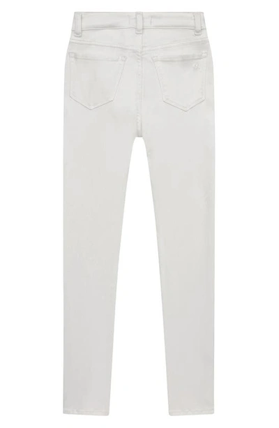 Shop Dl1961 Kids' High Waist Skinny Jeans In White Exposed