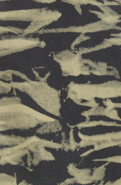 Shop Alexander Wang Abstract Print Cotton Twill Track Jacket In Acid Wash Dandelion