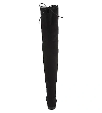 Shop Stuart Weitzman Leggylady Over-the-knee Boots In Black