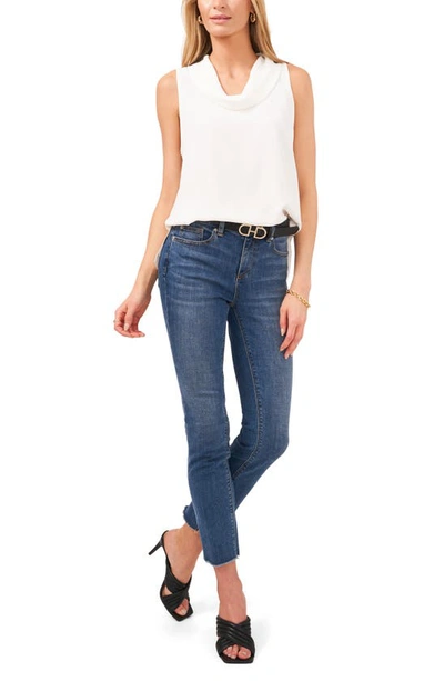 Vince Camuto Cowl Neck Sleeveless Blouse In New Ivory