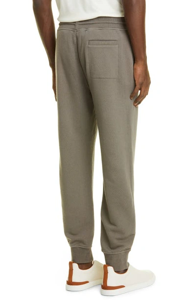 Shop Zegna Cotton & Cashmere Sweatpants In Grey