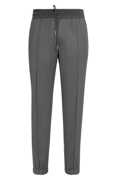 Shop Zegna High Performance™ Wool Joggers In Md Gry Sld
